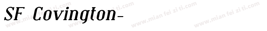 SF Covington字体转换